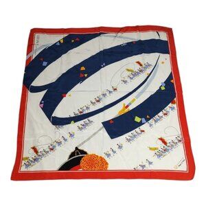 Leeuhaus 1988 Seoul Summer Olympics Silk Scarf 30" x 30"